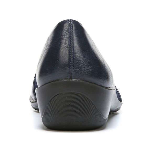 LIFE STRIDE Womens Navy Gore Isabelle Round Toe Wedge Slip On Loafers 7.5 W - Picture 2 of 4